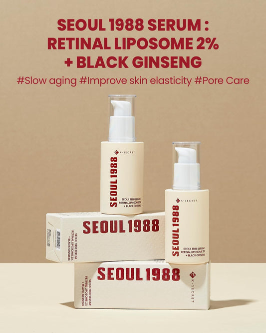 KSECRET SEOUL 1988 Serum : Retinal Liposome 2% + Black Ginseng 30ml