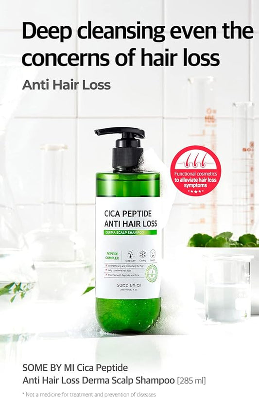 Some By Mi - Cica Peptide Anti Hair Loss Derma Scalp Shampoo - 285ml