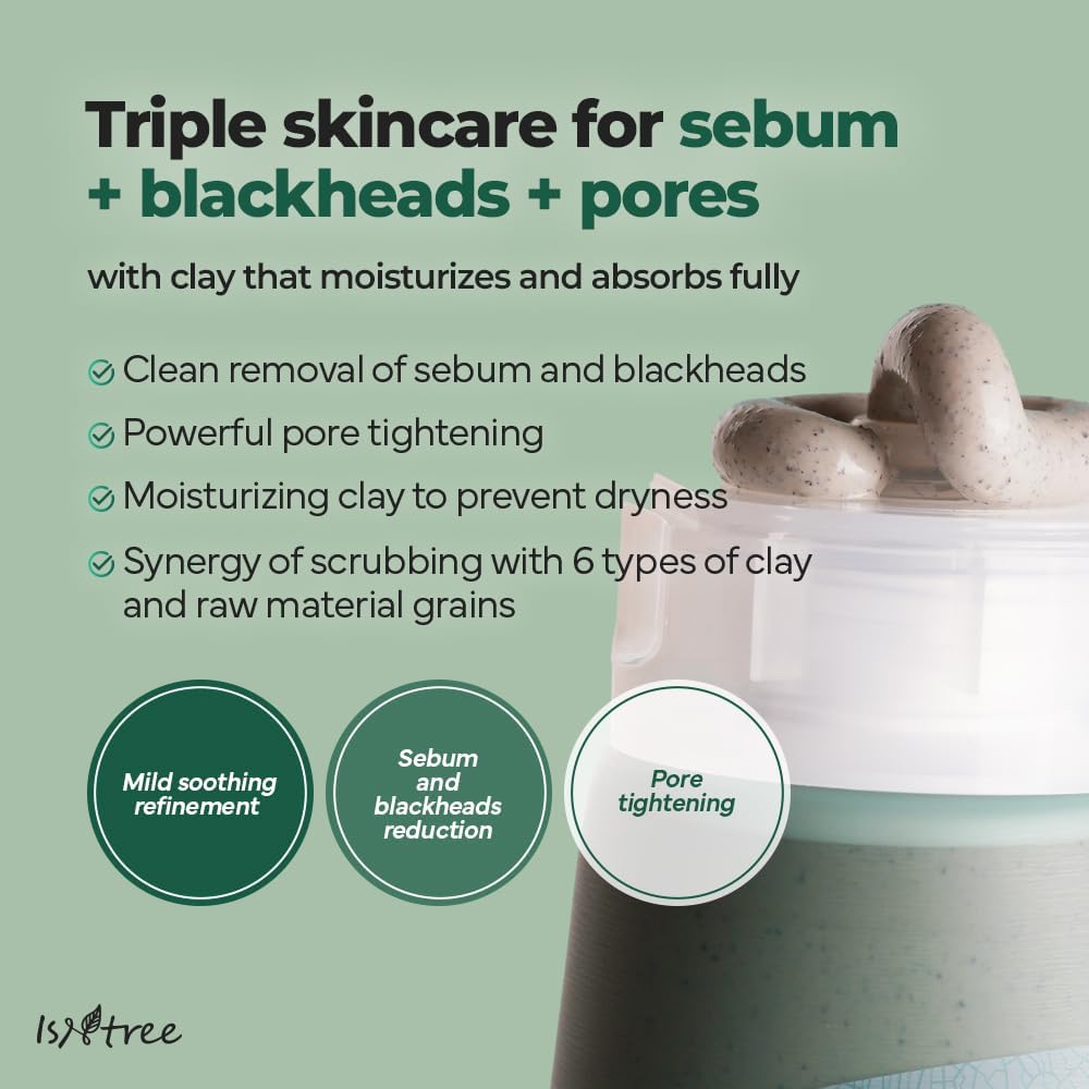Isntree Real Mugwort Clay Mask 100ml