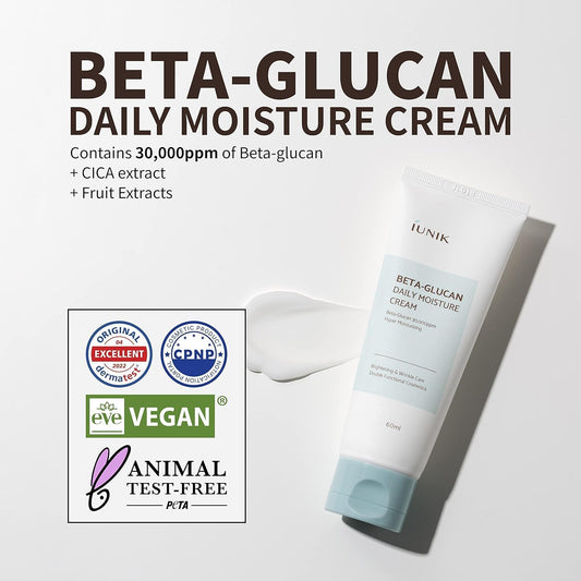 IUNIK Beta Glucan Daily Moisturizer Cream 60 ml