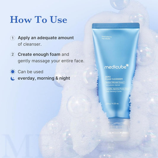 medicube - Zero Foam Cleanser - 120ml