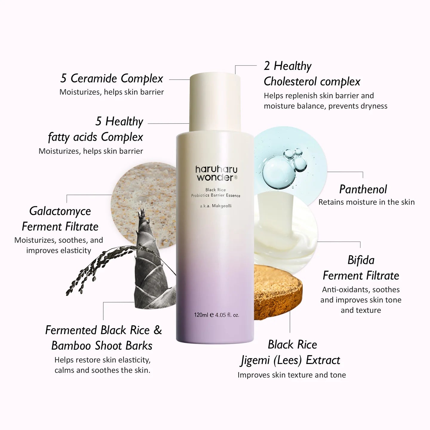 haruharu Wonder Black Rice Probiotics Barrier Essence 120ml