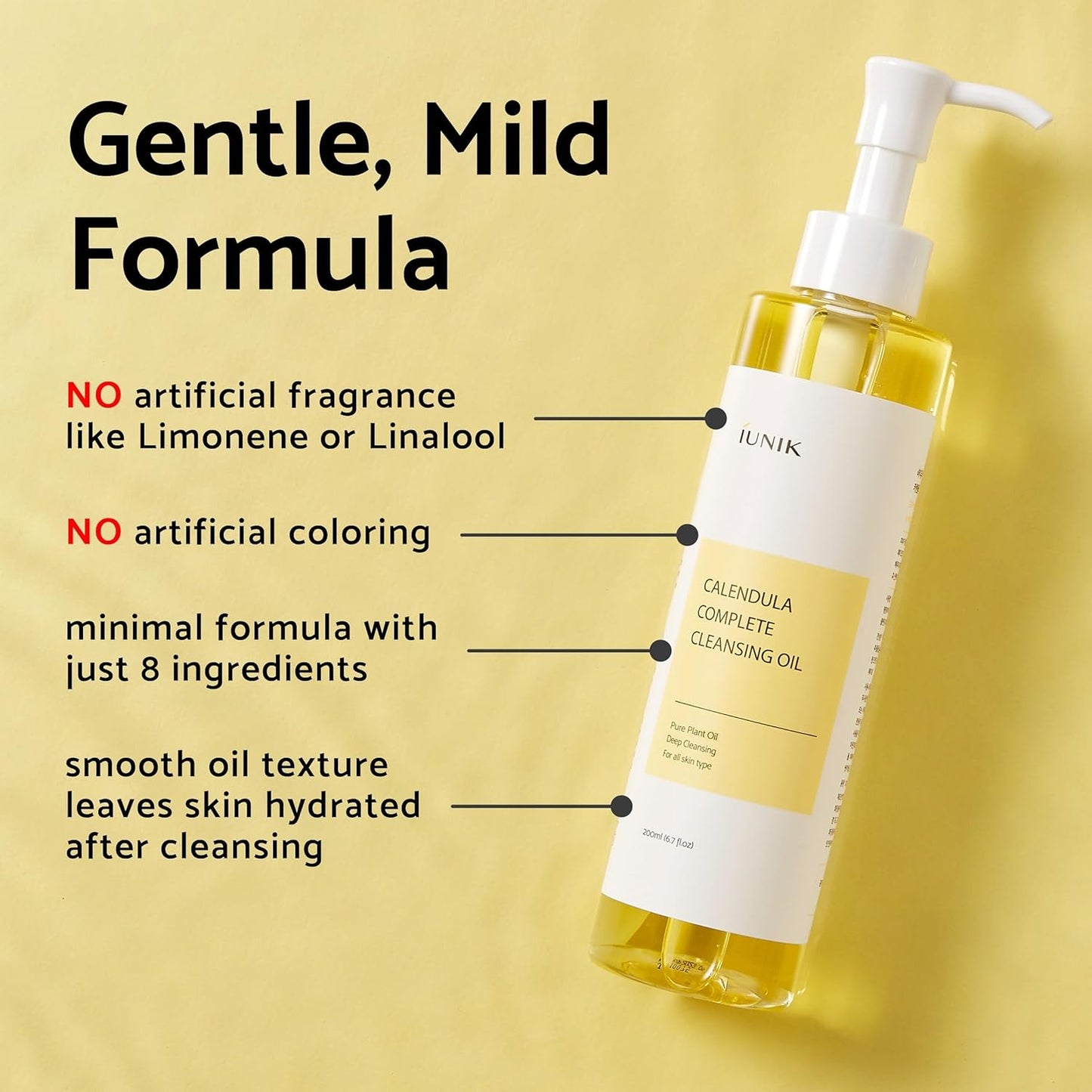 iUNIK Calendula Complete Cleansing Oil 200ml
